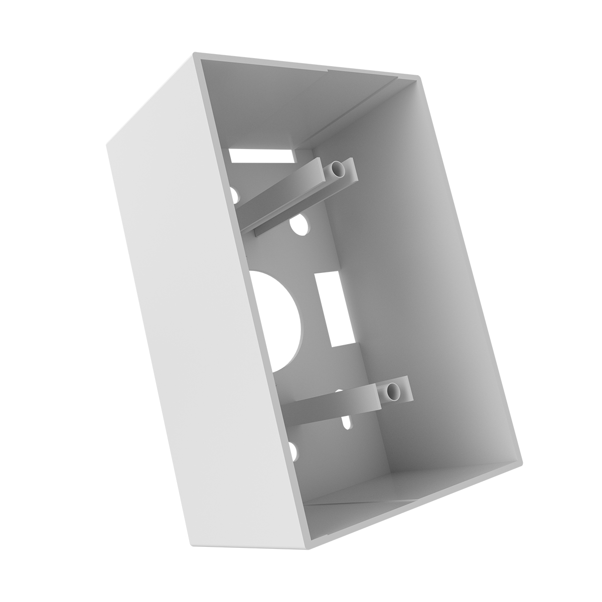 Caja para montaje en superficie de 4x2 blanca