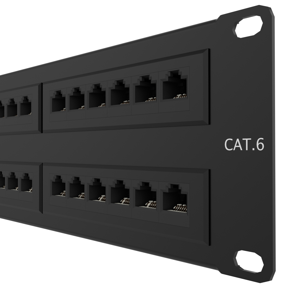 Patch Panel para Montaje en Rack Cat6 - Imagen 2